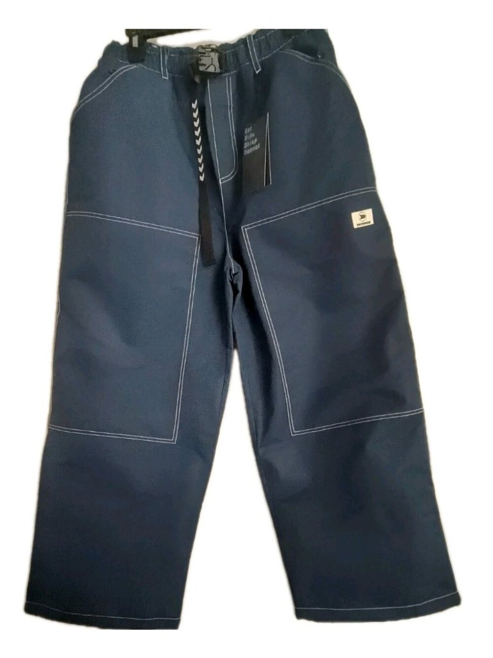 SNOWWEB Snow Pants Men’s M Navy Blue Baggy Waterproof Cargo Snowboard